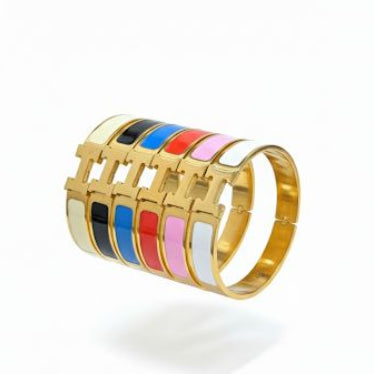 Enamel Minimalist Hermes Bangle