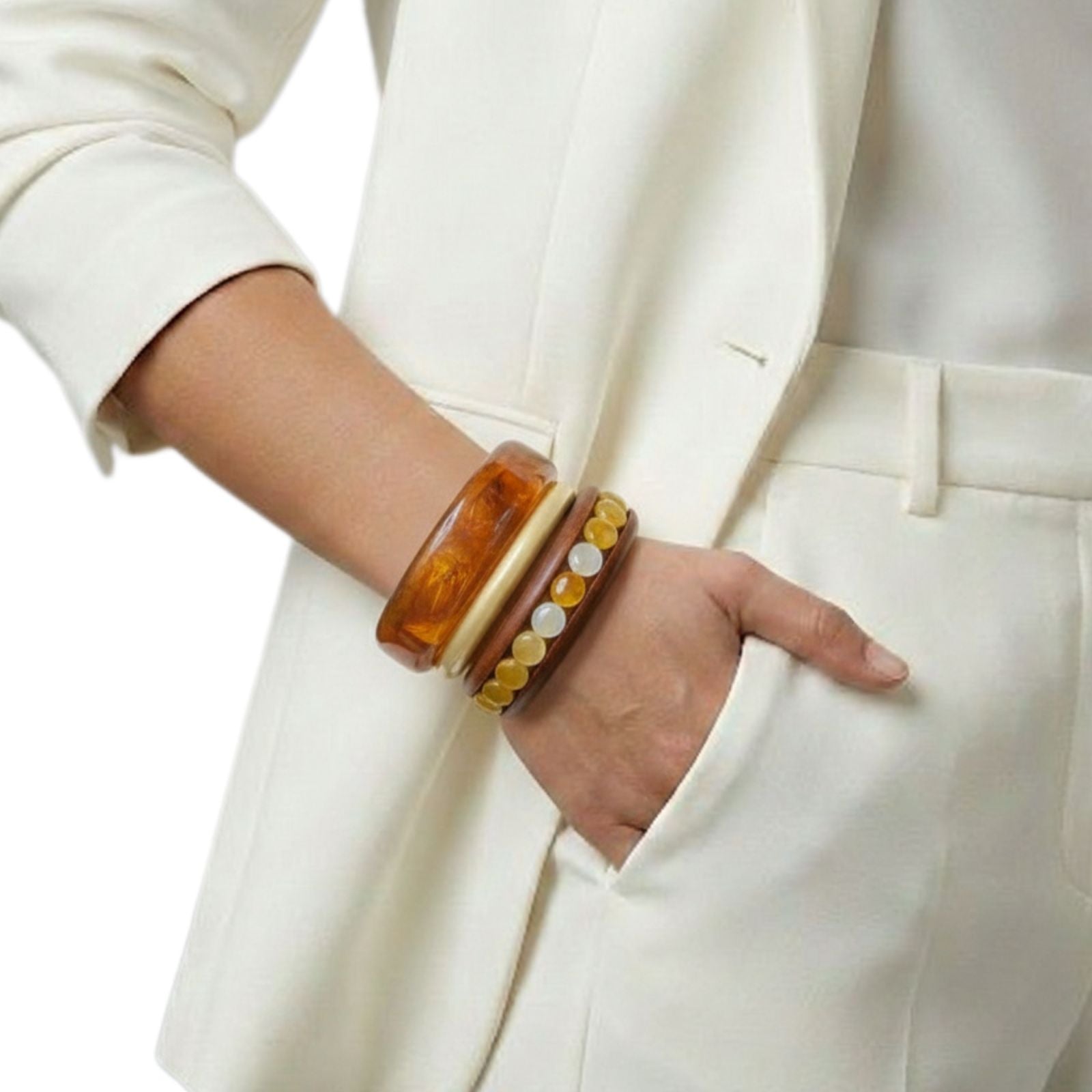 Brown Chunky Bangles Set