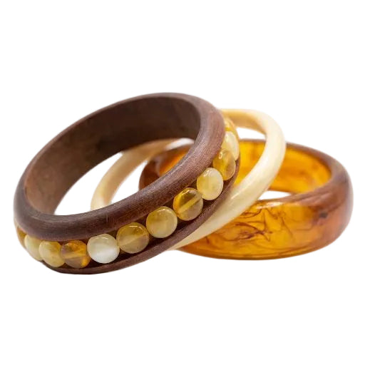 Brown Chunky Bangles Set