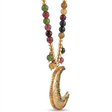 Large Cosmic Moon Necklace