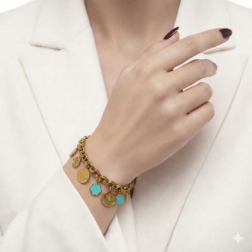 Boho Style Golden Chain Bracelet