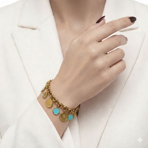 Boho Style Golden Chain Bracelet