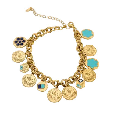 Boho Style Golden Chain Bracelet