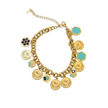 Boho Style Golden Chain Bracelet