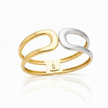 Mixed Cuff Bangle