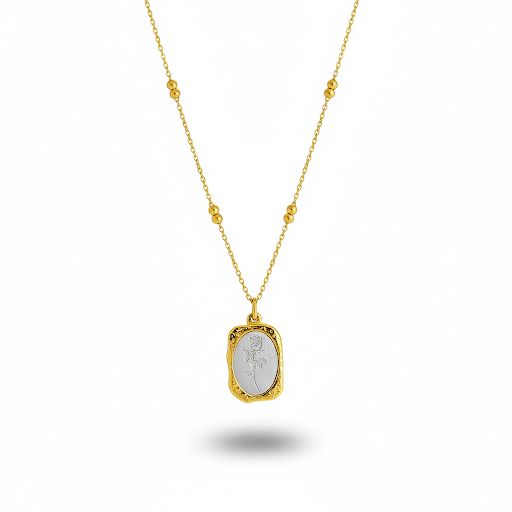 Vintage Gold Medallion Necklace