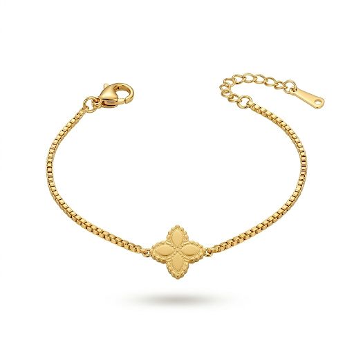 Petal Clover Charm Bracelet