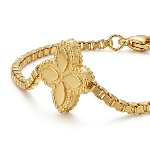 Petal Clover Charm Bracelet