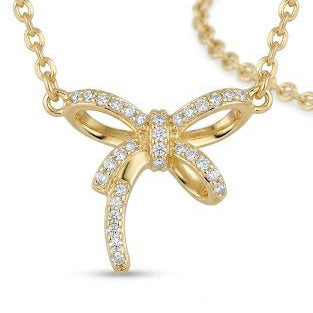 Dainty Bow Pendant Necklace