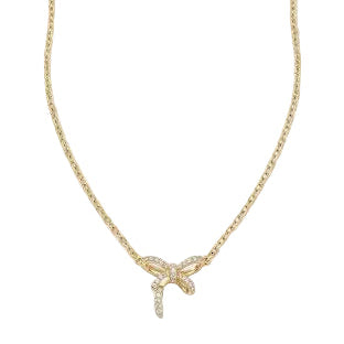 Dainty Bow Pendant Necklace