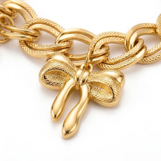 The Elara Bow Charm Bracelet
