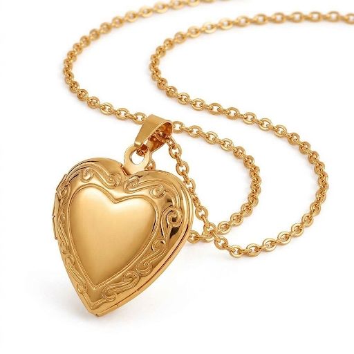 Vintage Filigree Heart Bendant