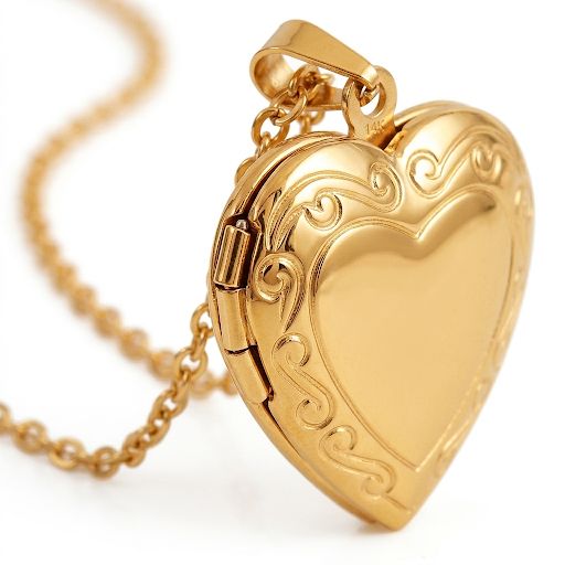 Vintage Filigree Heart Bendant