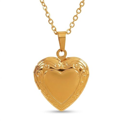 Vintage Filigree Heart Bendant