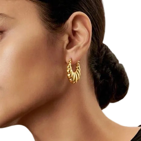Croissant Hoop Earrings