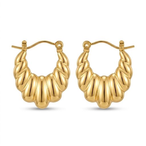 Croissant Hoop Earrings