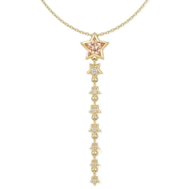 Gold Star Tassel Drop Necklace