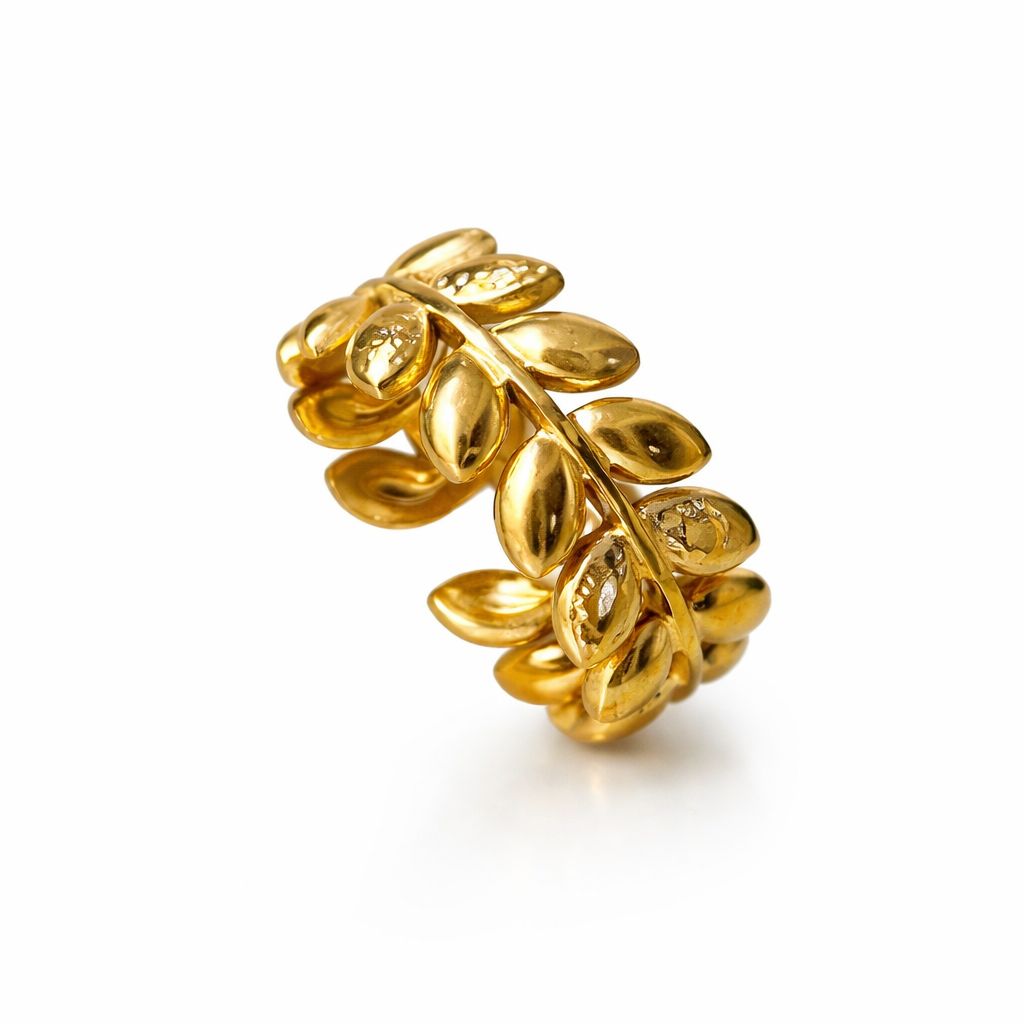 Laurel Leaf Adjustable Ring