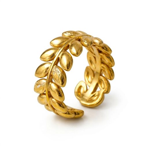 Laurel Leaf Adjustable Ring