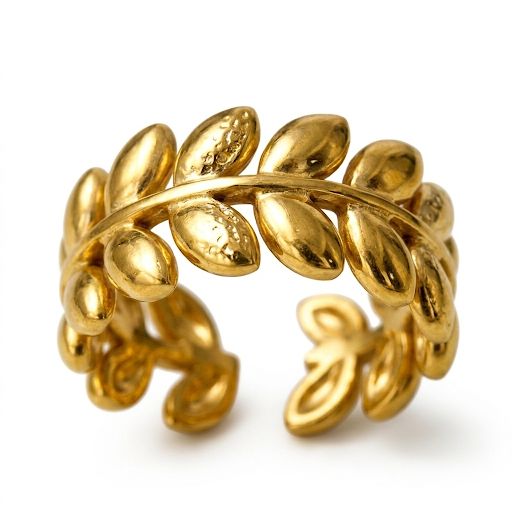 Laurel Leaf Adjustable Ring