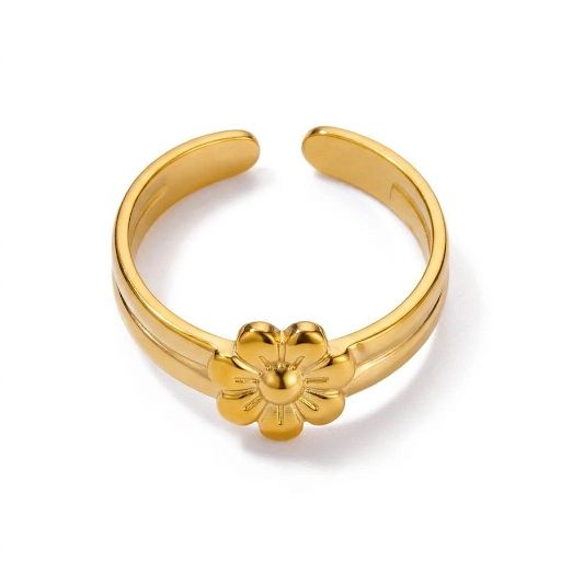 Indian Style Golden Flower Ring