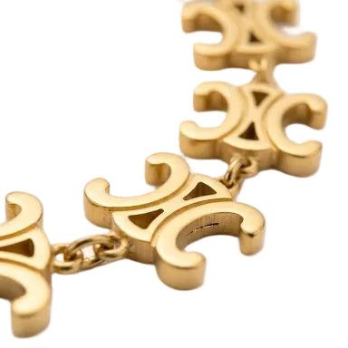 Gold Vintage-Inspired Filigree Link Necklace