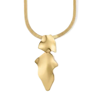 Organic Molten Pendant Necklace