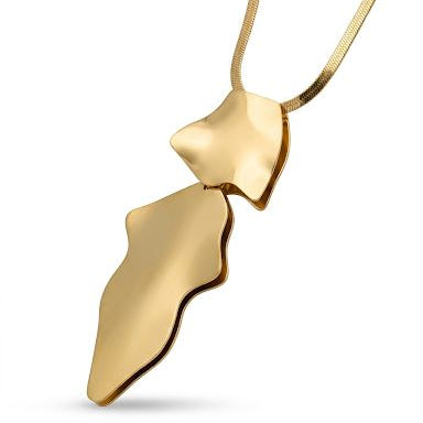 Organic Molten Pendant Necklace