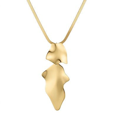 Organic Molten Pendant Necklace