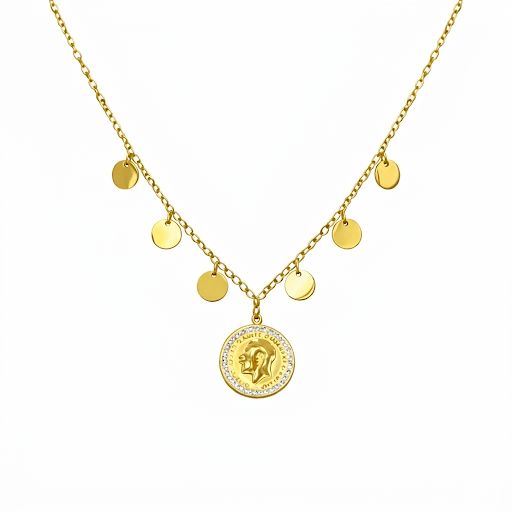 Vintage-Inspired Medallion Coin Necklace