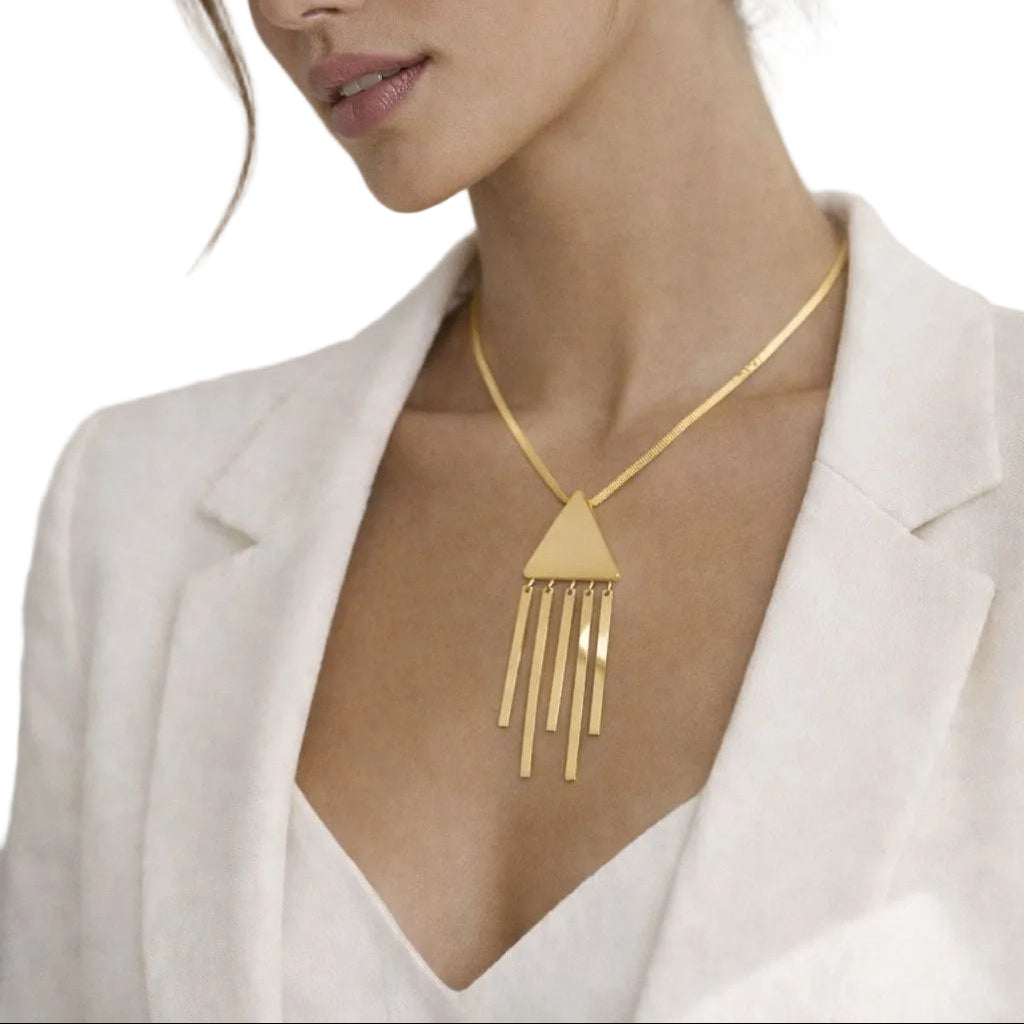 Triangle Fringe Necklace