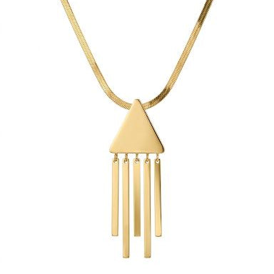 Triangle Fringe Necklace