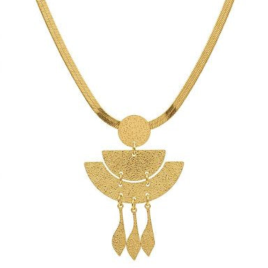 Bohemian Statement Crescent Necklace
