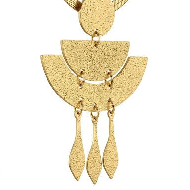 Bohemian Statement Crescent Necklace