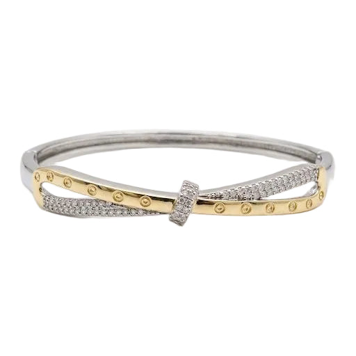 Elegant Crossover Infinity Mixed Bangle