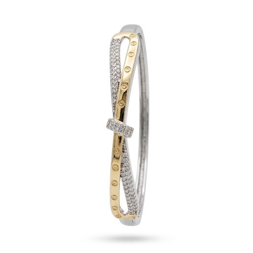 Elegant Crossover Infinity Mixed Bangle
