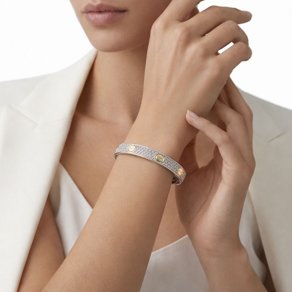 Mixed Leve Unlimited Silver x Gold Bangle