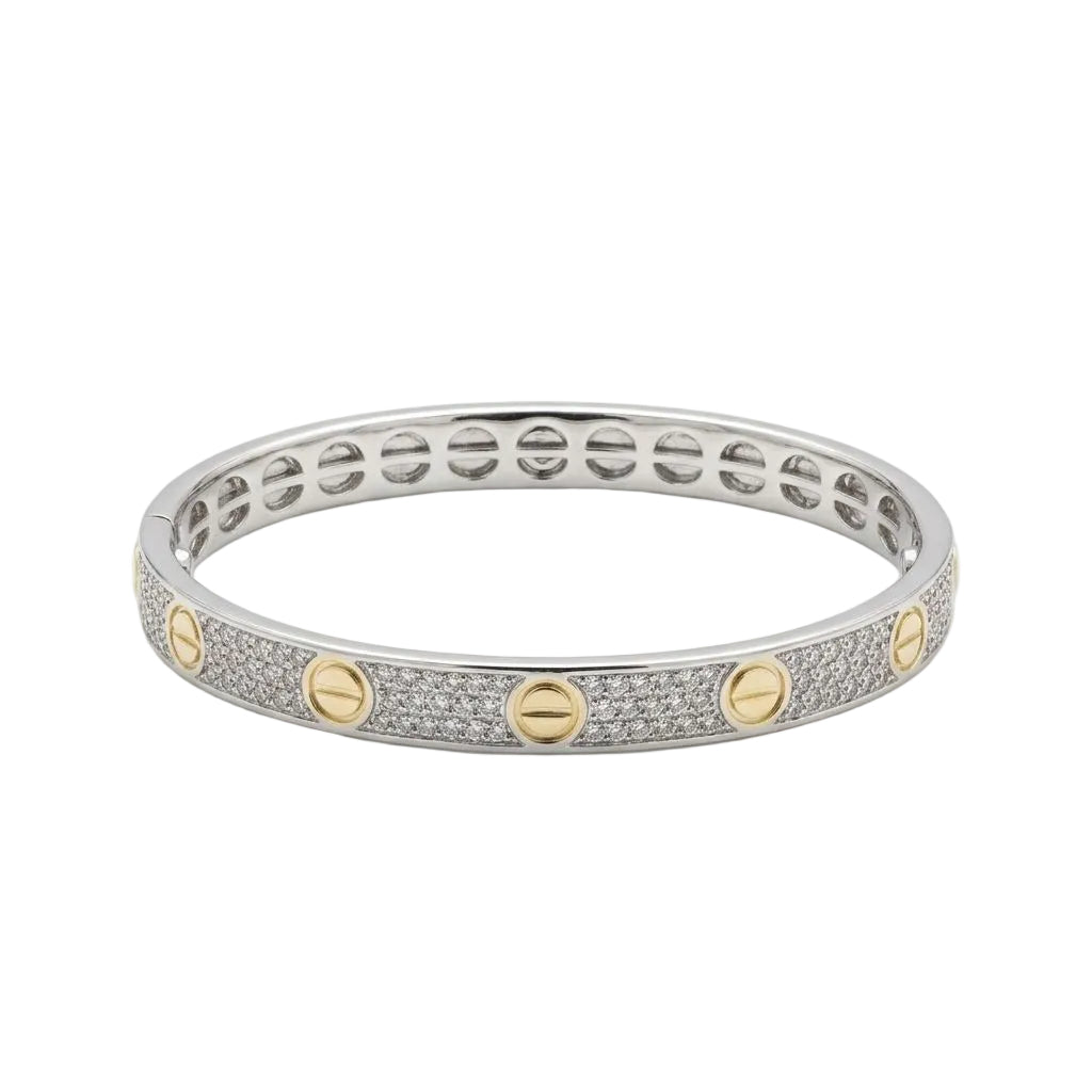 Mixed Leve Unlimited Silver x Gold Bangle