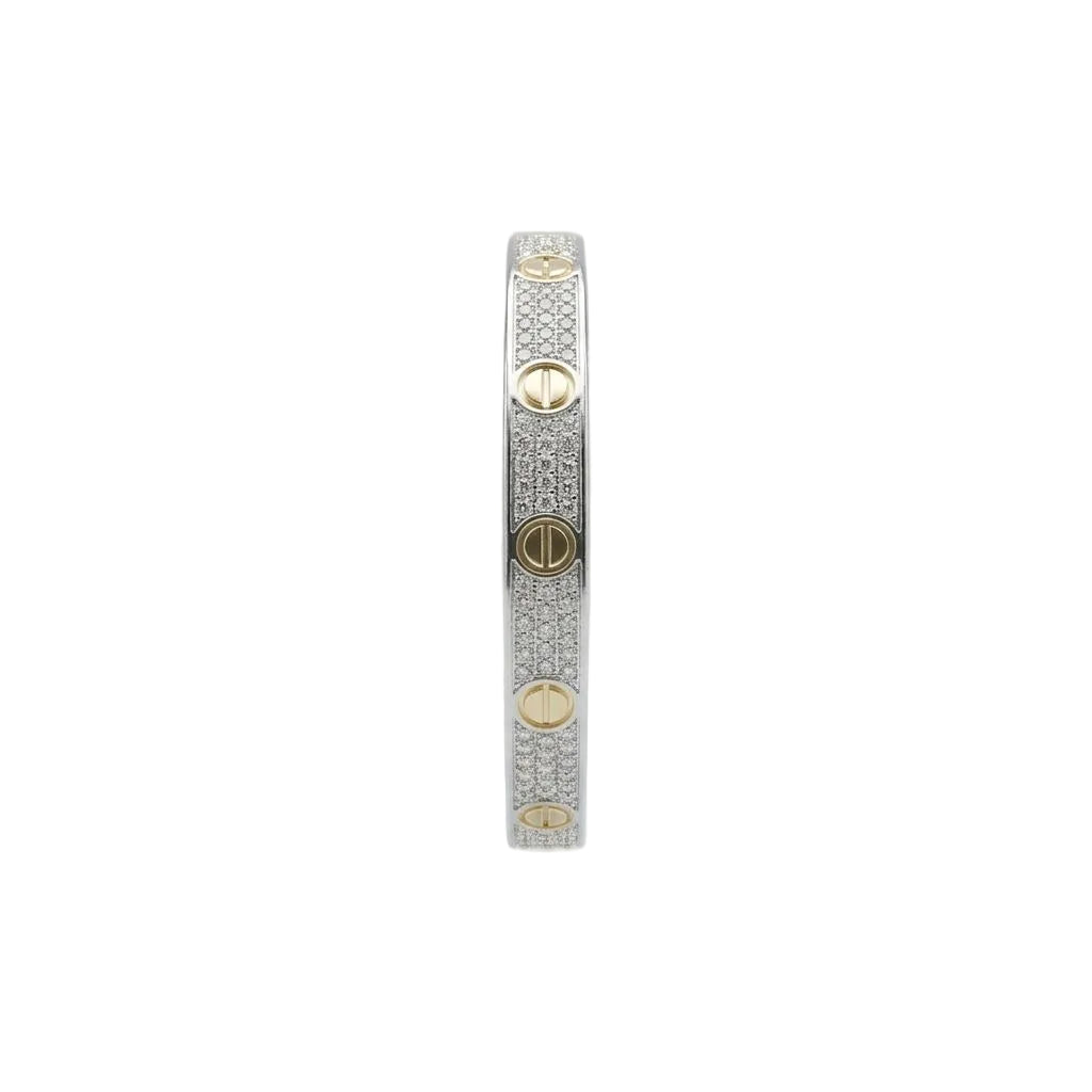 Mixed Leve Unlimited Silver x Gold Bangle