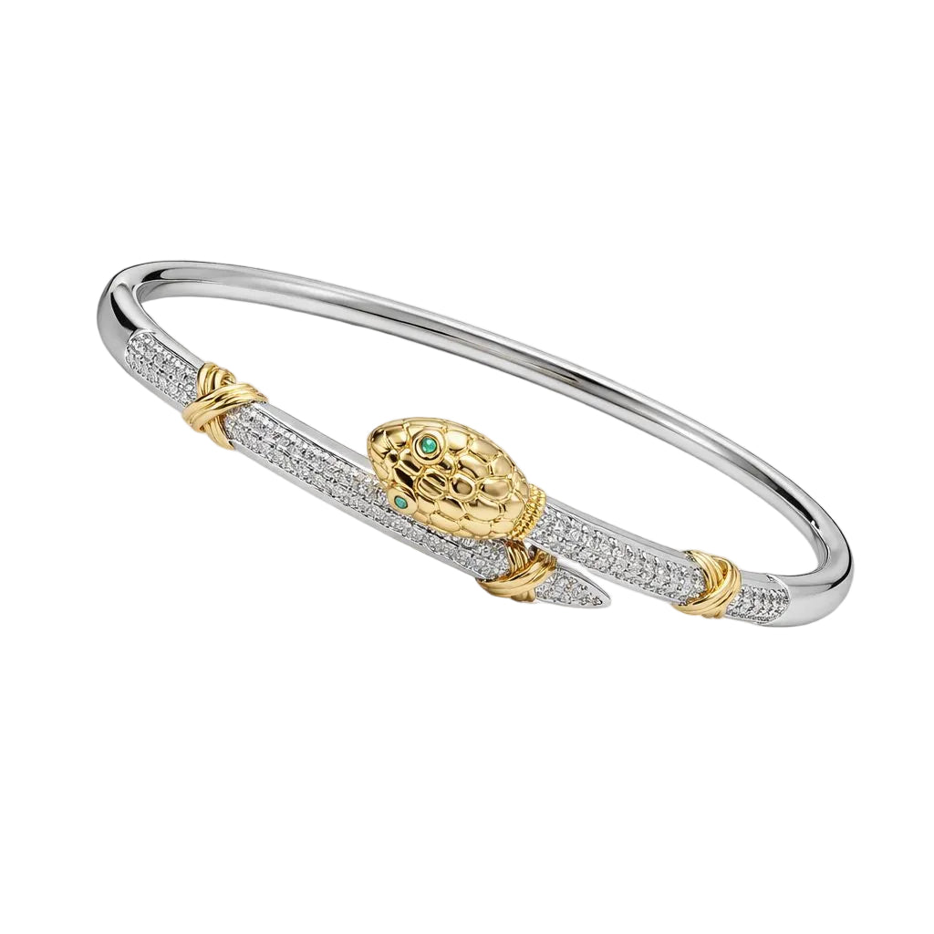 Snake Bypass Mixed Bangle