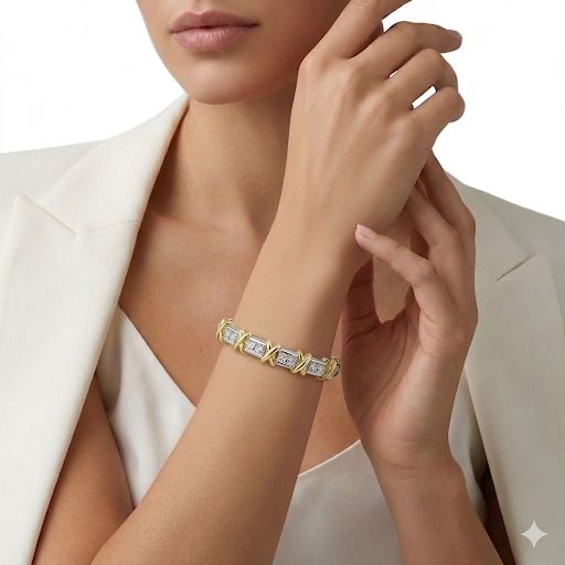 Mixed Motif Bangle