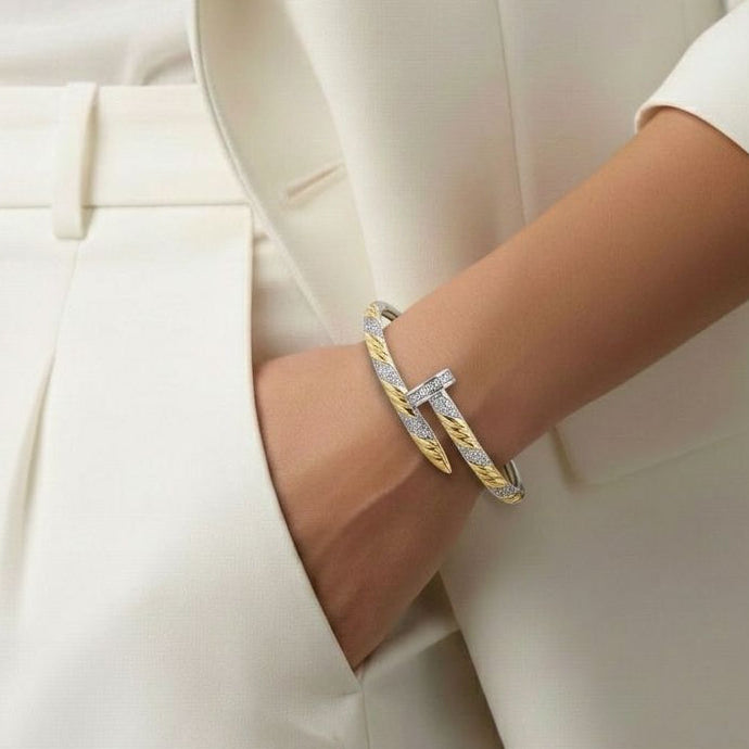 Twisted Rope Nail Bangle