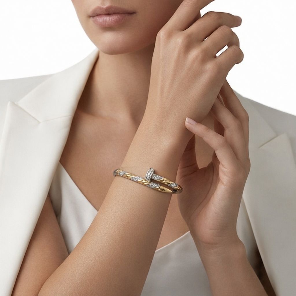 Twisted Rope Nail Bangle