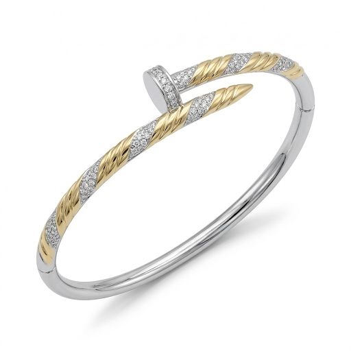 Twisted Rope Nail Bangle