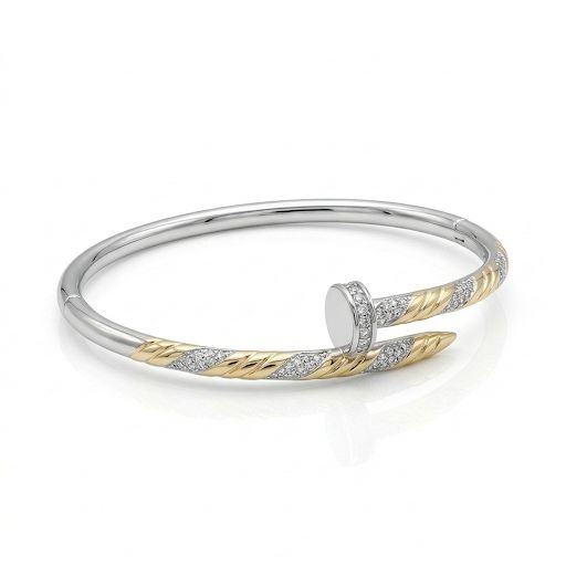 Twisted Rope Nail Bangle