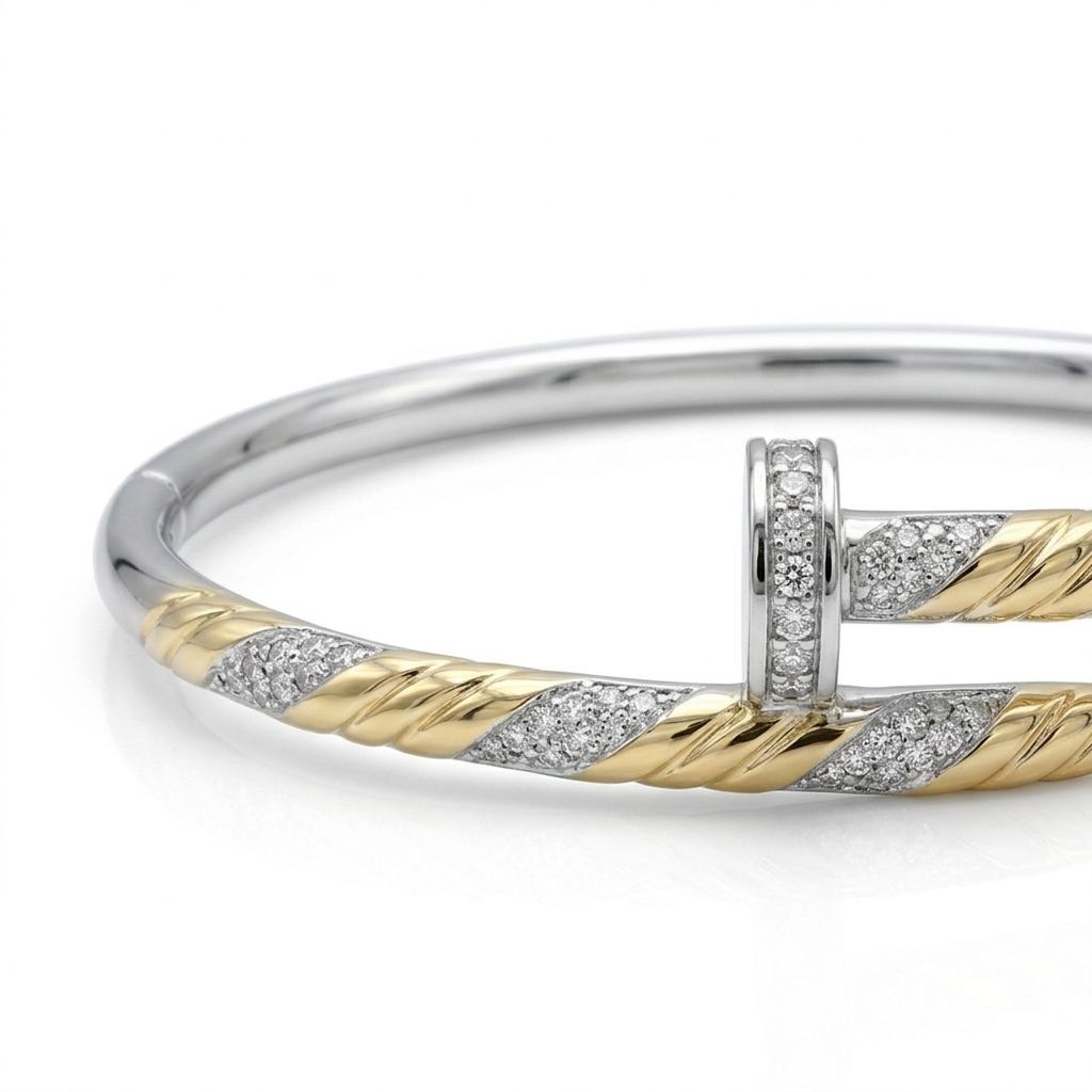 Twisted Rope Nail Bangle