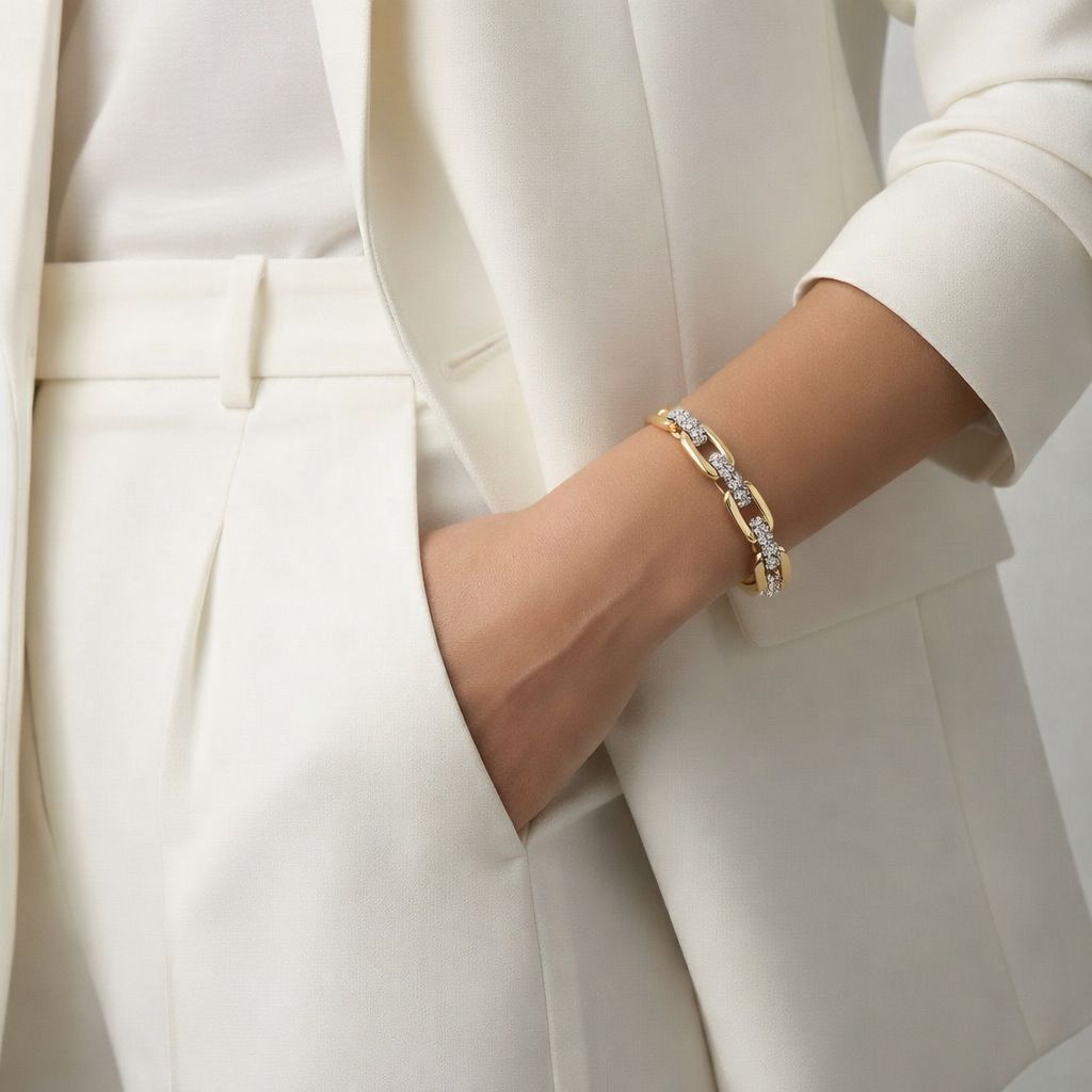 Two-Tone Link Bangle