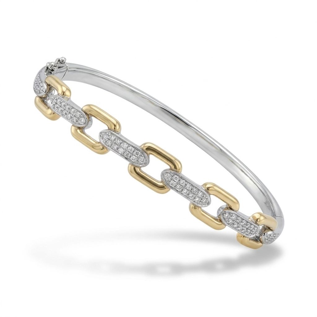 Two-Tone Link Bangle