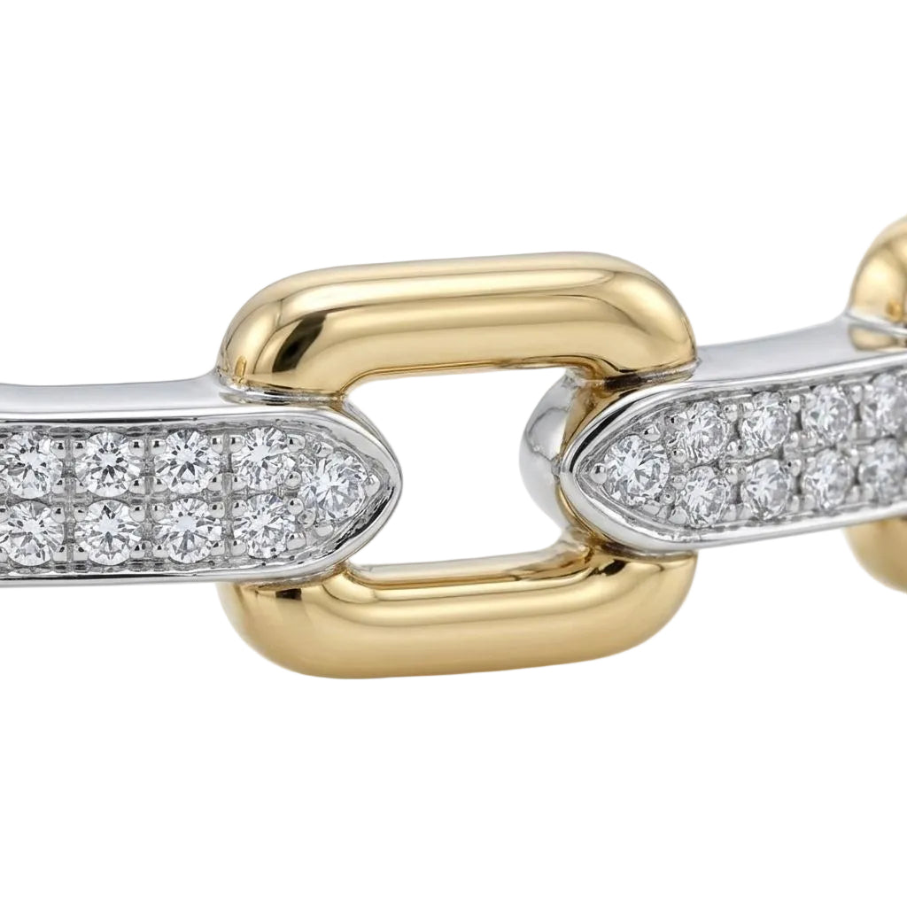 Two-Tone Link Bangle