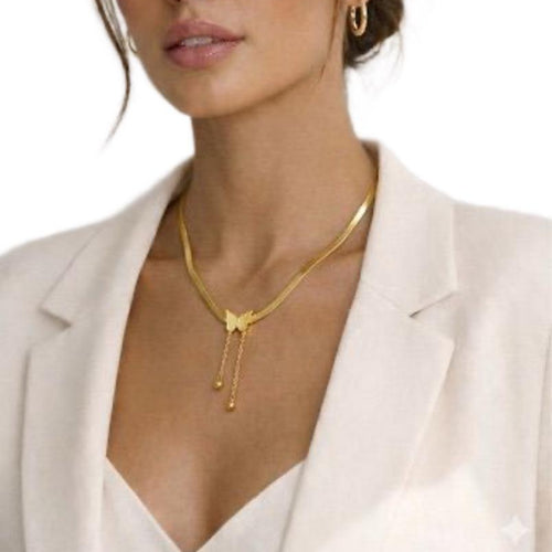Butterfly Snake Chain Necklace